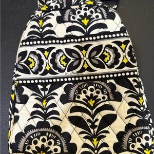 Vera Bradley Black and Yellow Floral Lunchbag